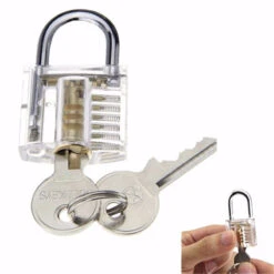 Transparent Practice Padlock With 12pcs Unlocking Lock Picks Set Key Extractor Tools -Home-Tools 009f39fe b21f 4c45 b36f 6af3d1a0c398