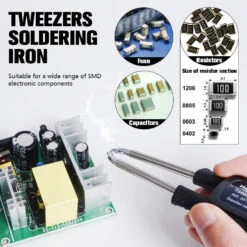Handskit T12 220V High-Power Cell Phone Repair Tweezer Soldering Station Smd Capacitor Resistor Repair Soldering Station STM32 Chip With Euro Gauge Power Cord -Home-Tools 02927de3 d393 4006 8885 4b324964a20c
