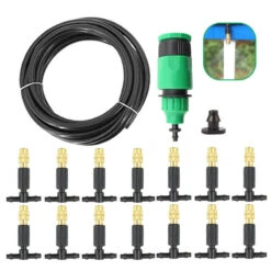 Garden Watering System Automatic Irrigation Spray Sprinkler System Garden Potted Drip Irrigation Kit Spray Cooling Kit -Home-Tools 0371244d b9d4 421e a312 a35846477796
