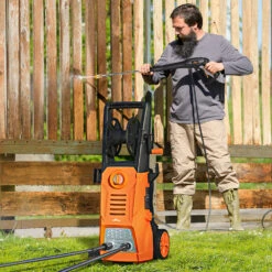 TOPSHAK TS-HPW4 3000PSI Car Pressure Washer 2000W Electric Pressure Washer Household With 5 Nozzles, Detergent Tank Ideal For Cleaning Home, Car, Garden -Home-Tools 047f0291 e5e3 4e26 920a e285230fc6c1
