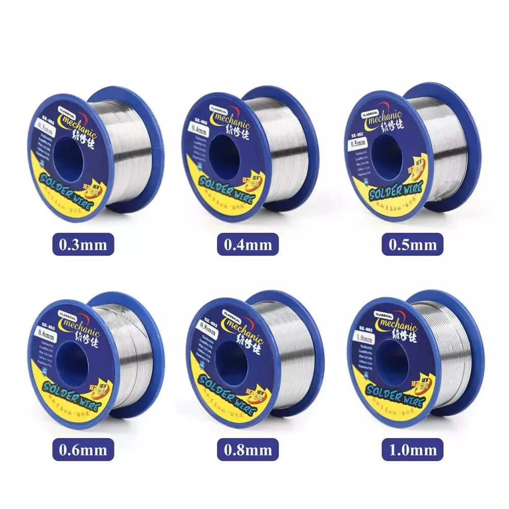 MECHANIC 60g Solder Wire 0.3/0.4/0.5/0.6/0.8/1.0/1.2mm 63/37 Rosin Core Tin Lead 183℃ Welding Flux 1.0-3.0% Iron Cable Reel 4 MECHANIC 60g Solder Wire 0.3/0.4/0.5/0.6/0.8/1.0/1.2mm 63/37 Rosin Core Tin Lead 183℃ Welding Flux 1.0-3.0% Iron Cable Reel - Image 2