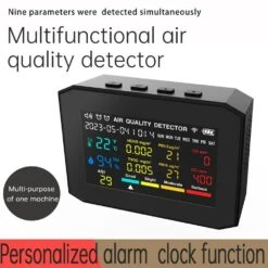 9in1 Portable Air Quality Meter PM2.5 PM10 CO CO2 TVOC HCHO AQI Temperature And Humidity Tester -Home-Tools 08229817 9659 41d8 8278 ea98929a3a50