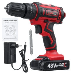 48VF Cordless Electric Impact Drill Rechargeable Drill Screwdriver W/ 1 Or 2 Li-ion Battery -Home-Tools 08e84404 e955 4af9 8bc0 6b2ddfa20653