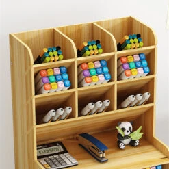 Pen Holder Storage Box Wood Pencil DIY Desktop Container Studentsk Case Rack -Home-Tools 0bbbb10a e956 472f 8641 82151badc67f