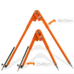 Max 45/75cm Diameter Carpenter Precision Pencil Compasses Diameter Adjustable Dividers Marking And Scribing Compass Woodworking