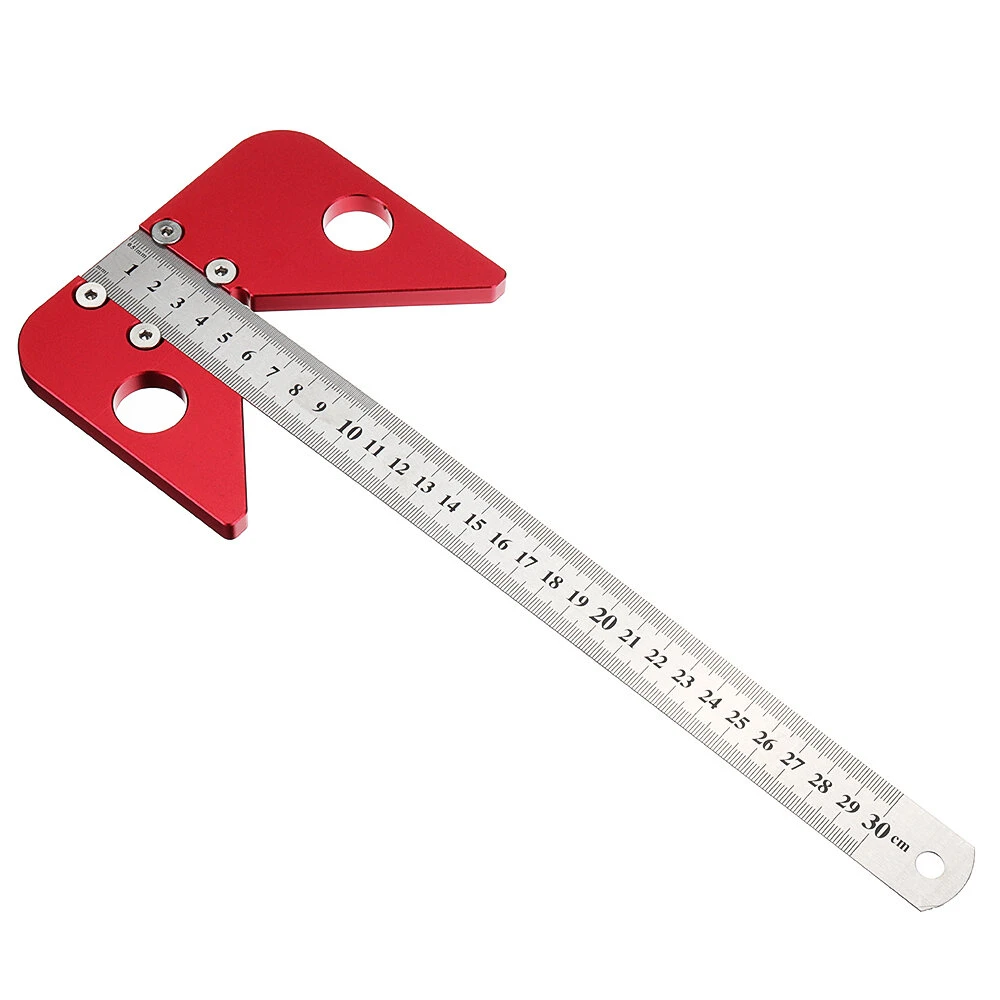 Woodworking Center Scriber 45 Degrees Angle Line Caliber Ruler Wood Measuring Scribe Tool 4 Woodworking Center Scriber 45 Degrees Angle Line Caliber Ruler Wood Measuring Scribe Tool - Image 2