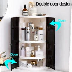 Creative Bathroom Corner Shelf Rack Kitchen Bathroom Double Door Storage Space Save 14 Creative Bathroom Corner Shelf Rack Kitchen Bathroom Double Door Storage Space Save -Home-Tools 0f69ef79 5f7b 4437 8010 37d4d363463c