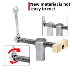 19mm/20mm 2PCS Woodworking Desktop Clip With 4 PCS Dog Holes Stop Fast Fixed Dog Hole Clip Clamp Brass Stainless Steel Fixture Vise Benches Joinery Carpenter Tool -Home-Tools 1054e140 b46b 47a3 9238 d70f5a8391d9