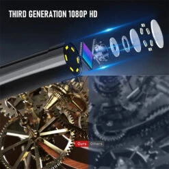 8mm 5M Borescope Endoscope Inspection Camera,2.4" IPS HD Screen Handheld IP67 Waterproof Sewer Endoscope Camera -Home-Tools 1153d9ac 827b 4696 a54f 183c4effc44d