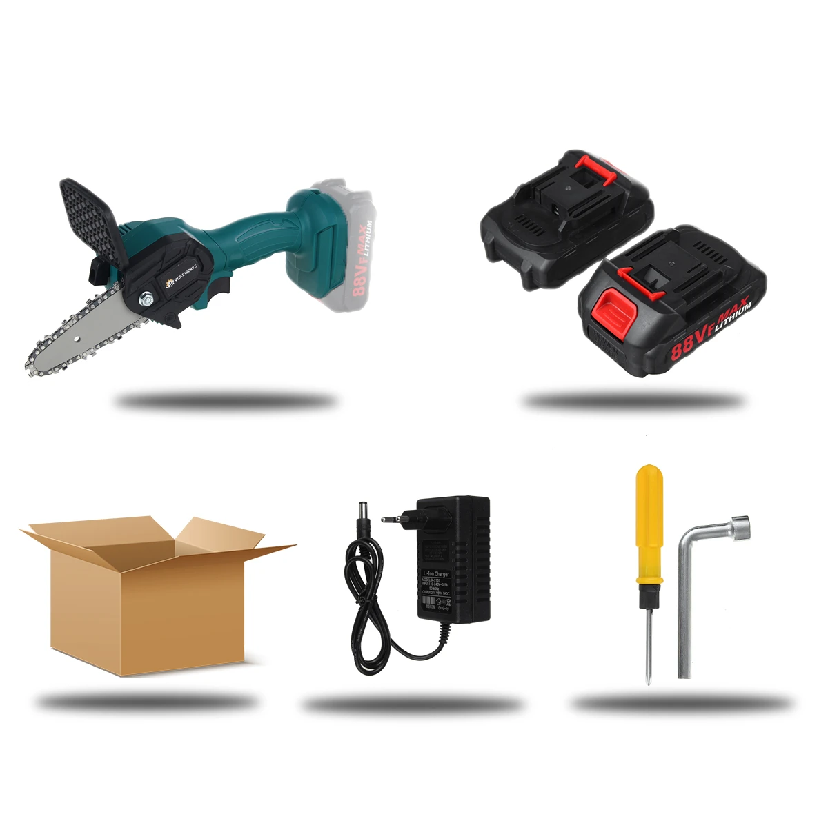VIOLEWORKS 88VF Electric Chain Saws Cordless 4 Inch One Hand Saw Woodworking Cutting Power Tools W/ 1 Or 2pcs Battery For Makita 14 VIOLEWORKS 88VF Electric Chain Saws Cordless 4 Inch One Hand Saw Woodworking Cutting Power Tools W/ 1 Or 2pcs Battery For Makita - Image 12