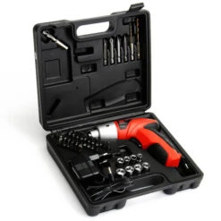 DCTools® 4.8V LED Electric Screwdriver Cordless Power Drill Set Electric Drill Driver Tool US Plug -Home-Tools 12fd87a3 db62 449f a11c fb34a7289ae9