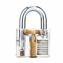 Transparent Practice Padlock With 12pcs Unlocking Lock Picks Set Key Extractor Tools -Home-Tools 13f1aacc 5db6 4159 8de7 889fd62a8d4b