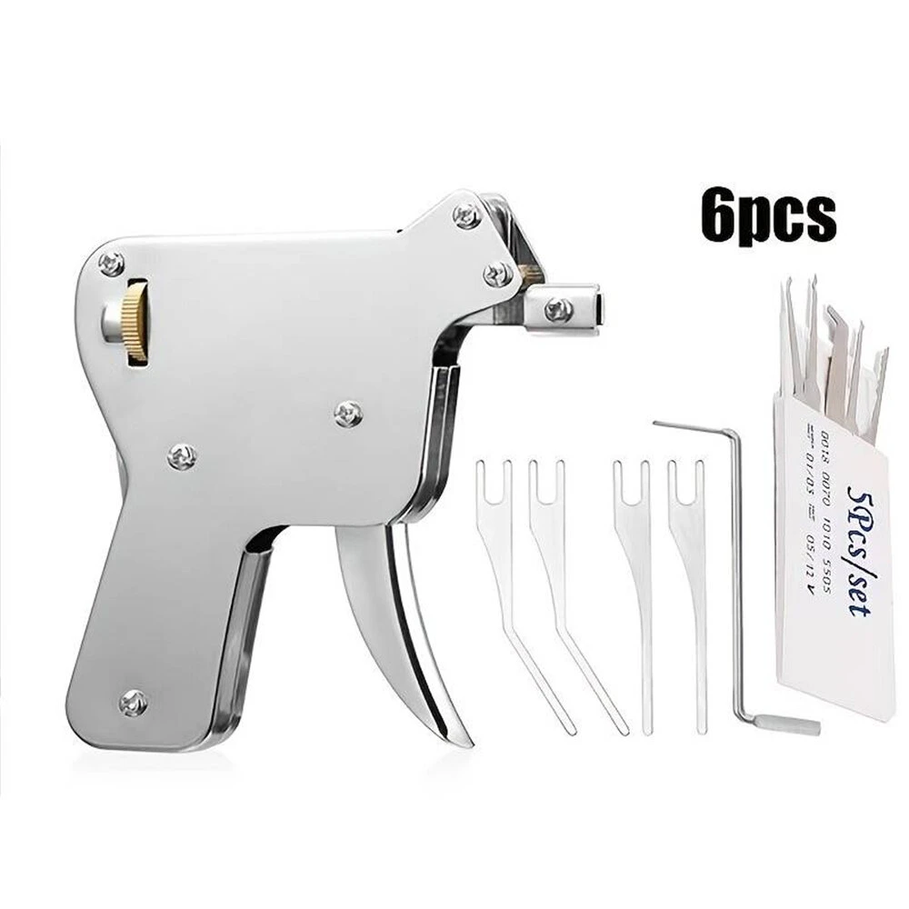 6PCS Powerful Padlock Repair Tool Set Tool Door Tool Kit With Strong Spring Head And Chuck Key Set For Professionals And Beginners 6 6PCS Powerful Padlock Repair Tool Set Tool Door Tool Kit With Strong Spring Head And Chuck Key Set For Professionals And Beginners - Image 4