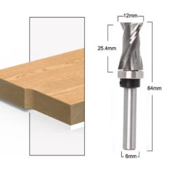 6mm/6.35mm/12.7mm Carbide CNC Router Bit Bearing Ultra-Perfomance Compression Flush Trim Milling Cutter For Wood -Home-Tools 17c742b8 0629 4ab4 8de5 f5f592d089dd