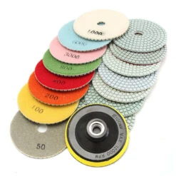 16pcs 4 Inch 50 To 10000 Grit Diamond Polishing Pad For Granite Stone Concrete Marble -Home-Tools 1bcae3e7 6116 4a59 8ba6 7c8db5b64bbf