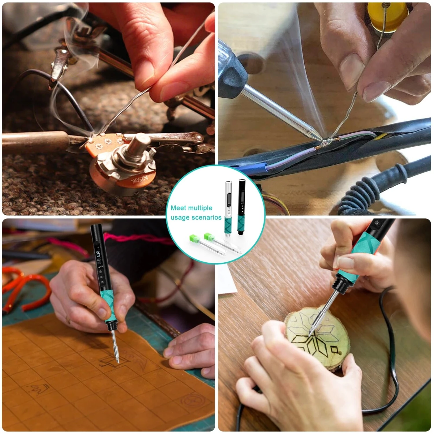 65W L245 Electric Soldering Iron Power Supplying Aluminum Alloy CNC Shell QC PD Type-C Compatible JBC245 6 65W L245 Electric Soldering Iron Power Supplying Aluminum Alloy CNC Shell QC PD Type-C Compatible JBC245 - Image 4