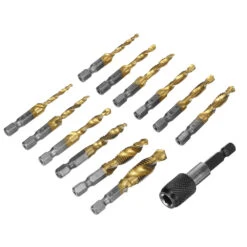 Drillpro 13pcs M3-M10 Metric Screw Thread Tap Drill Bits Set Hex Shank Drill Bit Screw Compound Tap Hand Tools With Joint Rod -Home-Tools 1dc9d275 7d25 41fe 8060 311783025157