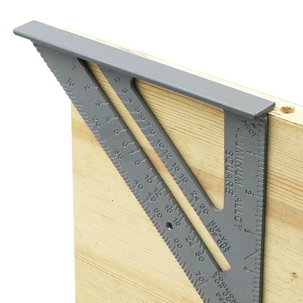 7 Inch Aluminum Alloy 90 Degree Triangle Ruler Thickening Angle Ruler Carpenter Woodworking Square Ruler 4 7 Inch Aluminum Alloy 90 Degree Triangle Ruler Thickening Angle Ruler Carpenter Woodworking Square Ruler - Image 2