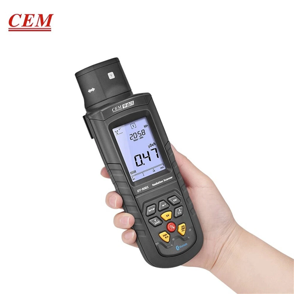 CEM DT-9501 Digital Radiation Scanner Reactor Nuclear Geiger Counter Test α β γ X-ray Testing Meter Radiate Inspection Radioactive Tester 4 CEM DT-9501 Digital Radiation Scanner Reactor Nuclear Geiger Counter Test α β γ X-ray Testing Meter Radiate Inspection Radioactive Tester - Image 2