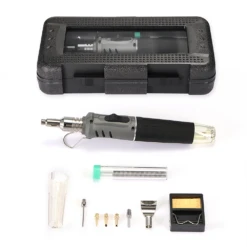 HS-1115K Soldering Iron Professional 10 In 1 Soldering Iron Set Butane Gas Soldering Iron Set 26ml Welding Torch Kit Tool