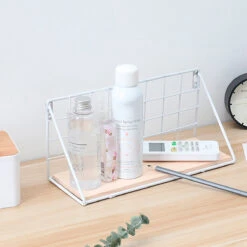 Fashion Wooden Iron Storage Holder Home Storage Shelf Wall Hanging Storage Box -Home-Tools 21a20f1e b956 4c8e 8249 a49f63c3e1da