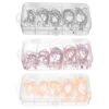 50PCS Three-color Fishing Hooks Light Portable Fishing Hooks With Storage Box