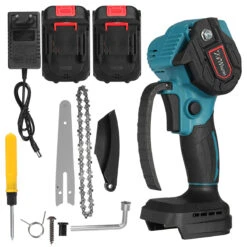 VIOLEWORKS 88VF 6 Inch Portable Electric Pruning Chain Saw Rechargeable Small Woodworking Chainsaw W/ 1/2pcs Battery -Home-Tools 22088946 da05 4c50 b3c6 41b4b2893e15