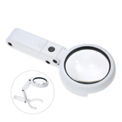 Handheld Portable Foldable Lamp Illuminated Magnifier 5X 11X Magnifying Table 8 LED Lights Loupe Magnifier Screen For Newspaper -Home-Tools 238e15c8 7eaf 490a bb64 17dab6d36eda