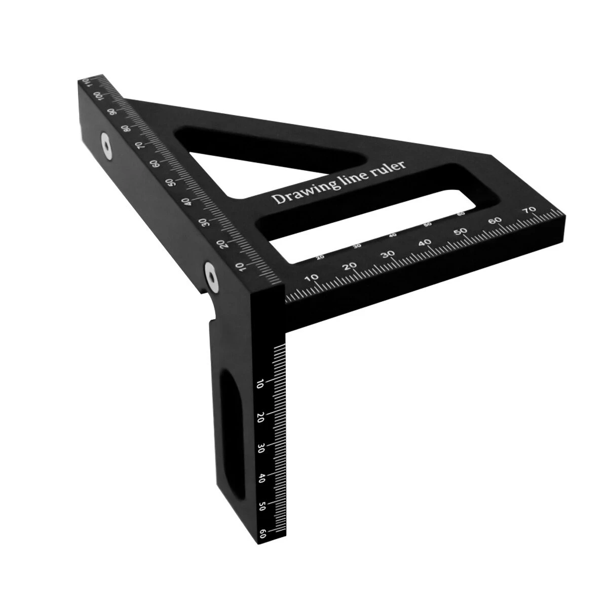Carpenter Square Aluminum Miter Triangle Hole Ruler Woodworking Square Protractor 3D Multi Angle 45 90 Degree Layout Measuring Tool 10 Carpenter Square Aluminum Miter Triangle Hole Ruler Woodworking Square Protractor 3D Multi Angle 45 90 Degree Layout Measuring Tool - Image 8