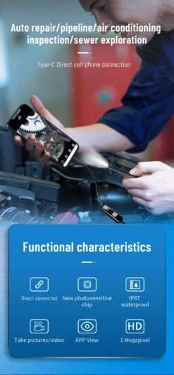 8MM Endoscope 8 LED Light Waterproof Type-C Direct Borescope IP67 Rated 1 MP Pixel Flexible/Hard Wire High-Resolution Imaging Versatile 15 8MM Endoscope 8 LED Light Waterproof Type-C Direct Borescope IP67 Rated 1 MP Pixel Flexible/Hard Wire High-Resolution Imaging Versatile -Home-Tools 28663b3d 60d5 47c9 bebc 2af05417ad3f