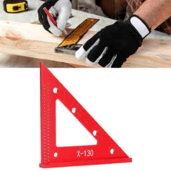 Aluminum Alloy Woodworking Triangle Ruler 45 Or 90 Degrees Versatile Carpenter Square -Home-Tools 2bb3f375 51ec 48a0 bd13 ae1c6c99f640