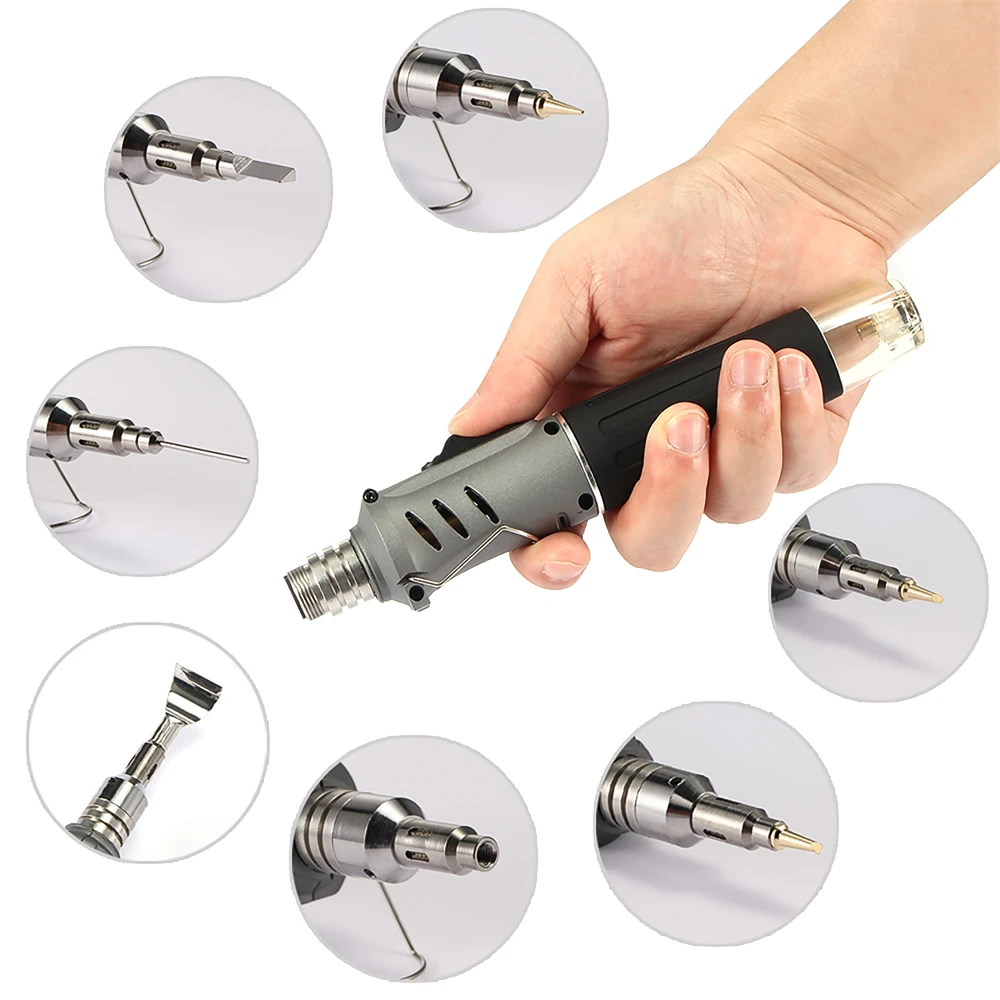 HS-1115K Soldering Iron Professional 10 In 1 Soldering Iron Set Butane Gas Soldering Iron Set 26ml Welding Torch Kit Tool 9 HS-1115K Soldering Iron Professional 10 In 1 Soldering Iron Set Butane Gas Soldering Iron Set 26ml Welding Torch Kit Tool - Image 7