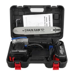 288VF 12" Cordless Electric Chain Saw One-Hand Saw Woodworking Tool W/ 1/2pcs Battery -Home-Tools 2c8781f9 aead 4978 90d8 015ba9344e20