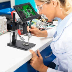 HAYEAR 26MP HDMI Digital Microscope 2100X Digital Magnification Adjustable 7 Inch Screen 60fps Hight Frames Rate Microscope Camera With HDR Mode Can Eliminate Metal Reflection For Soldering HY-2070 -Home-Tools 2d48658a 9285 4f76 96e1 0e497a5ebd47