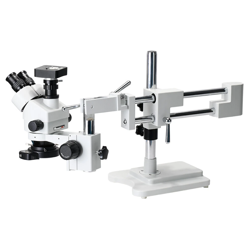 MUSTOOL 3.5X 7X 45X 90X Double Boom Stand Zoom Simul Focal Trinocular Stereo Microscope+41MP Camera Microscope For Industrial PCB Repair 5 MUSTOOL 3.5X 7X 45X 90X Double Boom Stand Zoom Simul Focal Trinocular Stereo Microscope+41MP Camera Microscope For Industrial PCB Repair - Image 3