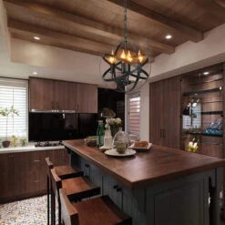 Antique Style Industrial Vintage Lighting Ceiling Chandelier 4 Lights Decorative Luminaire Metal Hanging Fixture -Home-Tools 2fee79bf 4d8d 477e 95b4 5f40d699aac7