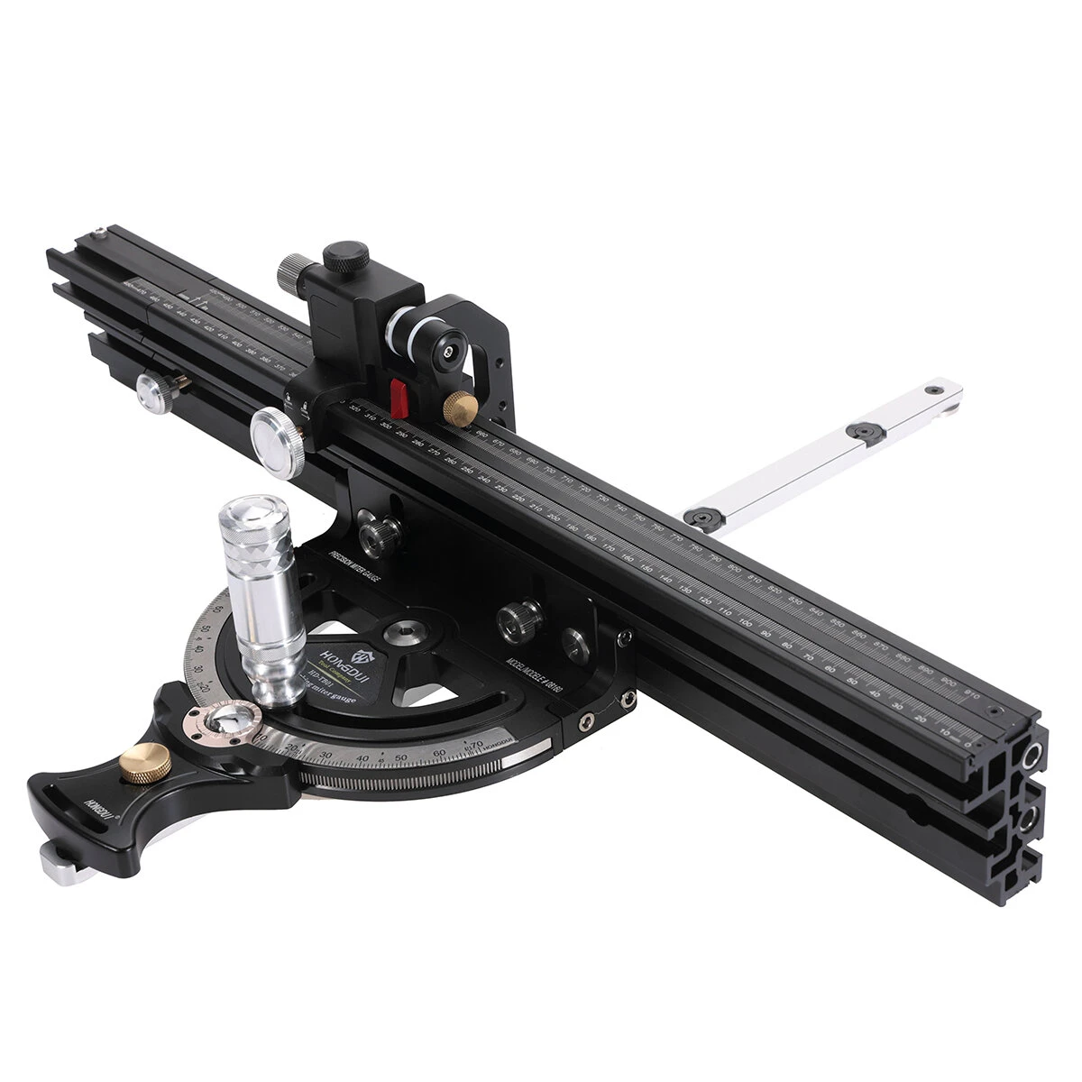 HONGDUI Precision Miter Gauge With Extended Fence For Woodworking Table Saw Router Table Precision Angle Setting 4 HONGDUI Precision Miter Gauge With Extended Fence For Woodworking Table Saw Router Table Precision Angle Setting - Image 2