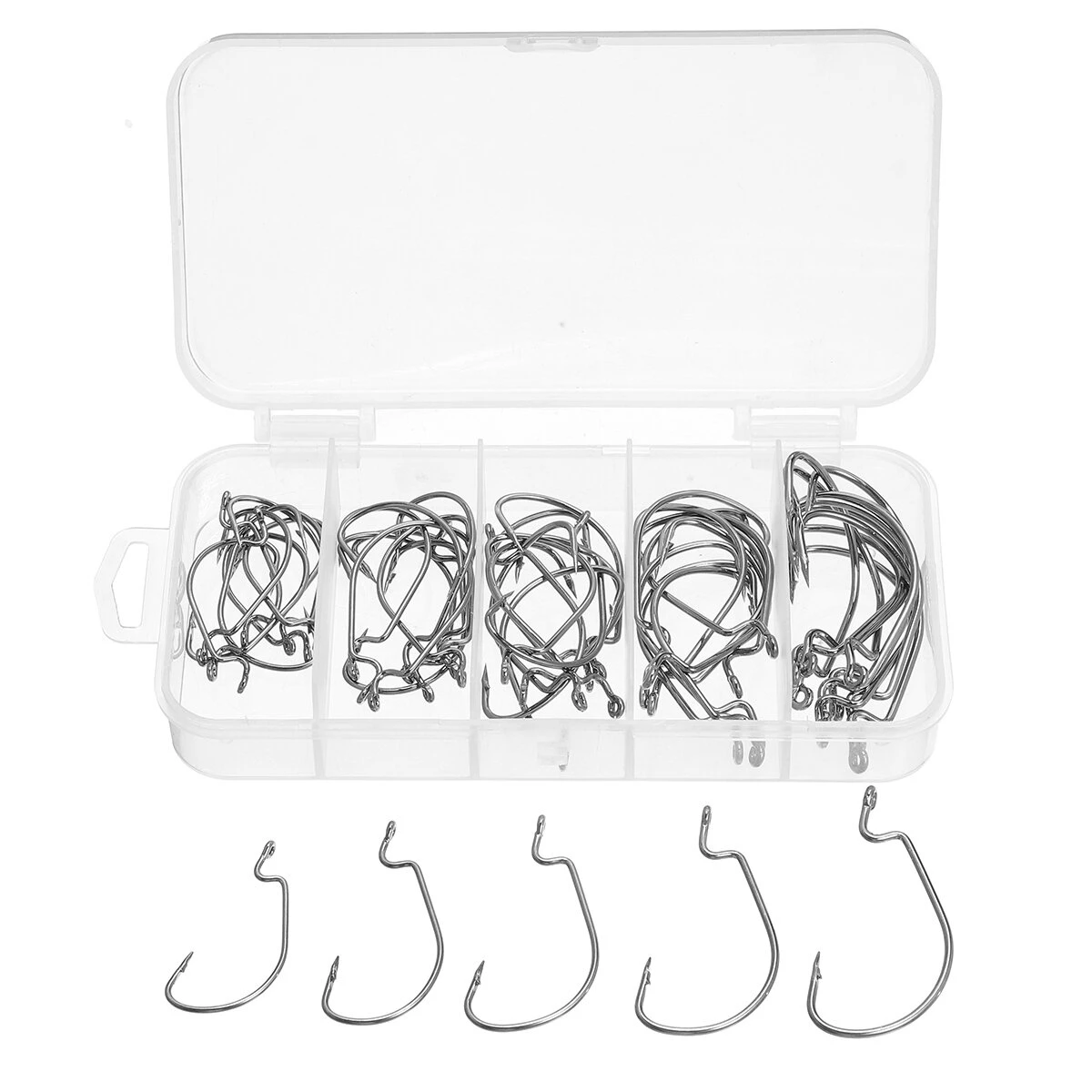 50PCS Three-color Fishing Hooks Light Portable Fishing Hooks With Storage Box 7 50PCS Three-color Fishing Hooks Light Portable Fishing Hooks With Storage Box - Image 5