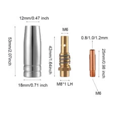 14Pcs 15AK Welding Torch Consumables 0.6mm 0.8mm 0.9mm 1.0mm 1.2mm MIG Torch Gas Nozzle Tip Holder Of 15AK MIG MAG Welding Torch -Home-Tools 3511461e c22b 40ba 8ccc b92f7a95ab29