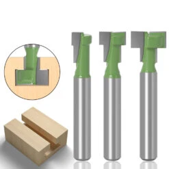 6mm 1/4" Shank T-Track Slotting & T-Slot Keyhole Cutter Router Bit Steel Handle 5/16" 3/8'' & 1/2'' Length Cutter For Wood