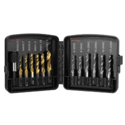 Drillpro 13pcs M3-M10 Metric Screw Thread Tap Drill Bits Set Hex Shank Drill Bit Screw Compound Tap Hand Tools With Joint Rod -Home-Tools 37147aca c948 45b9 8f5c 5c040f2b1aaf