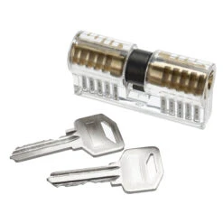 42PCS Orange Picks And Padlocks Set Equipped With An Automatic Unlocking Gun, Aircraft Clips, Transparent Padlocks And Rubber Sleeves, -Home-Tools 377736a9 11de 4e7e 9655 4b5b060e5b40