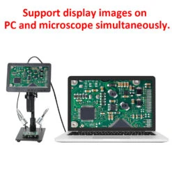 HAYEAR 26MP HDMI Digital Microscope 2100X Digital Magnification Adjustable 7 Inch Screen 60fps Hight Frames Rate Microscope Camera With HDR Mode Can Eliminate Metal Reflection For Soldering HY-2070 -Home-Tools 382e189d bc77 43ab 8ca3 8f40537c8a77