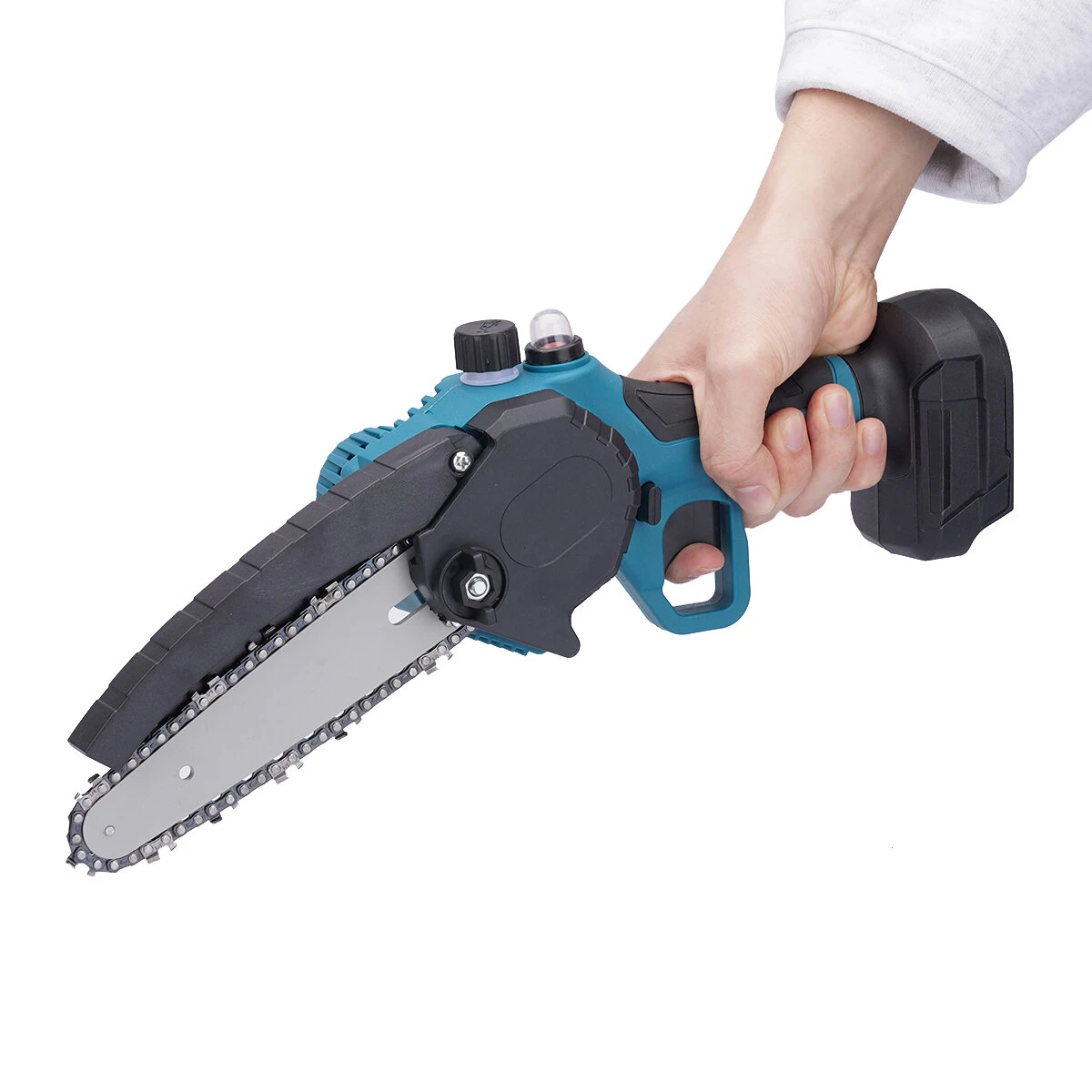 BRAVOBRO 6 Inch Electric Chain Saw 3500W Cordless One-Hand Saws Woodworking Tool Wood Cutter For MakitaBattery With Oil Bubbles 12 BRAVOBRO 6 Inch Electric Chain Saw 3500W Cordless One-Hand Saws Woodworking Tool Wood Cutter For MakitaBattery With Oil Bubbles - Image 10