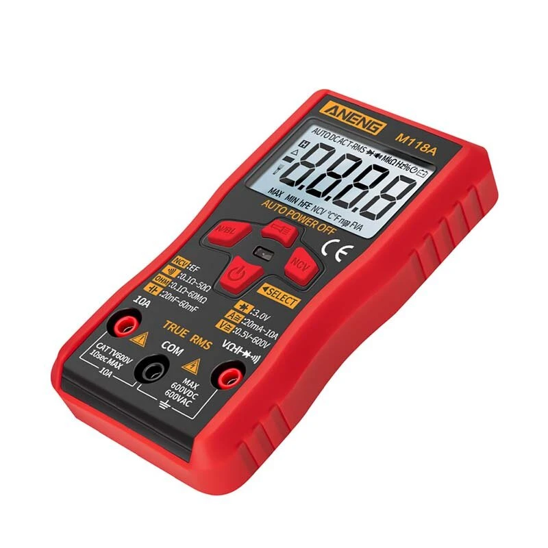 ANENG M118A Digital 6000 Counts Auto Range True Rms Mini Multimeter Transistor Meter With NCV Data Hold Flashlight 6 ANENG M118A Digital 6000 Counts Auto Range True Rms Mini Multimeter Transistor Meter With NCV Data Hold Flashlight - Image 4
