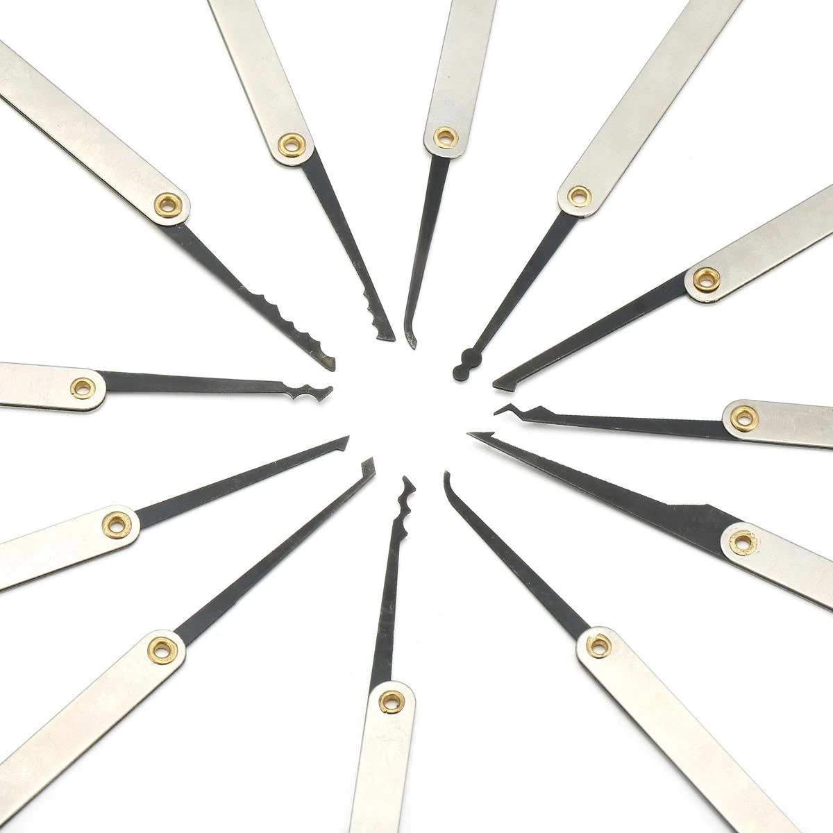 15Pcs Lock Picks Set Key Extractor Tool Unlocking Practice With Transparent Practice Padlock 9 15Pcs Lock Picks Set Key Extractor Tool Unlocking Practice With Transparent Practice Padlock - Image 7