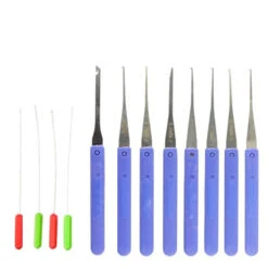 12PCS Locksmith Hand Tools Supplies Lock Pick Set Practice Handcrafted Tools For Lock Picking Practice