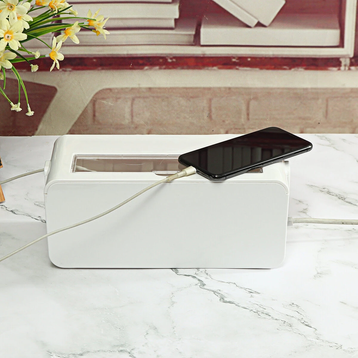 Cable Storage Box Wire Line Socket Organizers Phone Charging Cord Collect Cases 7 Cable Storage Box Wire Line Socket Organizers Phone Charging Cord Collect Cases - Image 5