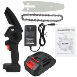 4" 800W Cordless One-Hand Saw Woodworking Electric Chain Saw Wood Cutter W/ 0/1/2pcs Battery -Home-Tools 424c0eb3 bb00 442c ab05 facbe32c3625