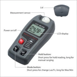 RZ Digital Lux Meter 200,000 Lux Digital LCD Pocket Light Meter Lux/FC Measure Tester Illuminometer Sensor Photometer MT-30 -Home-Tools 45f32104 e533 4cd4 b339 427aa9e9580a